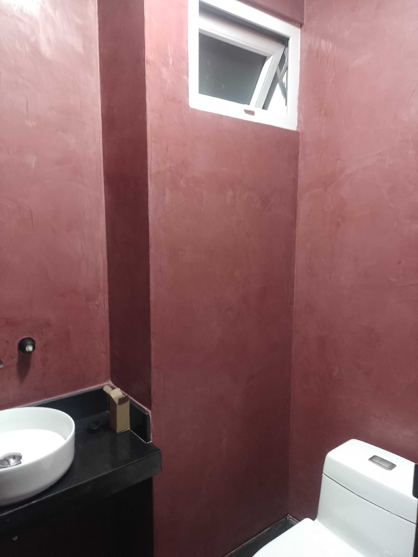 Pintura en baño. Estuco beneciano 3