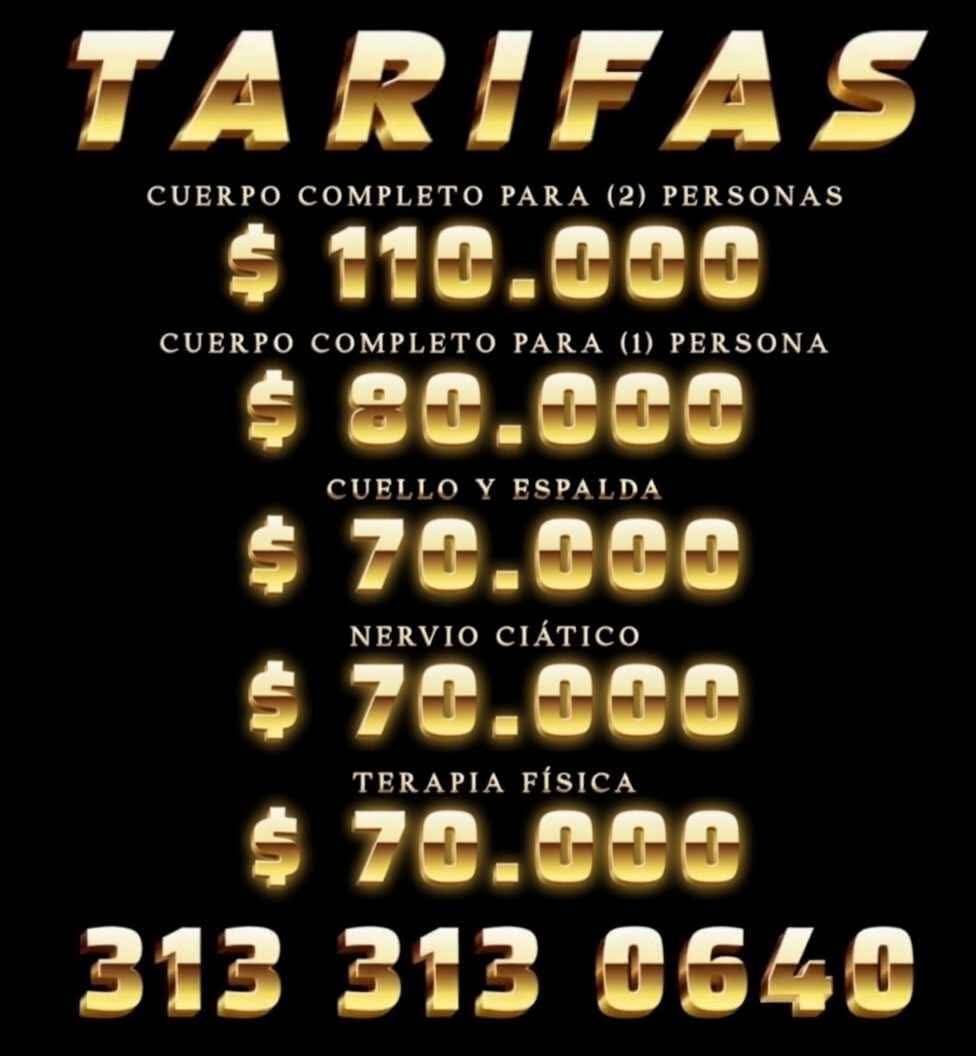Tarifas y servicios 1
