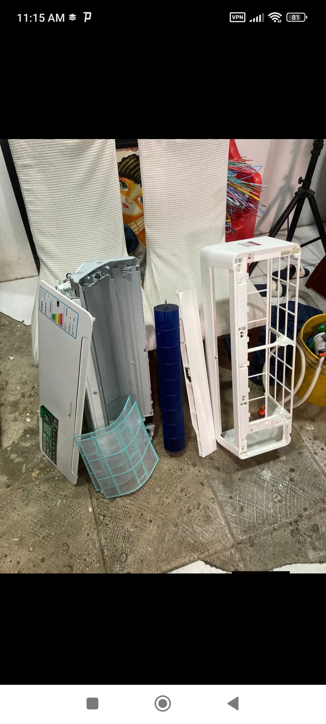 Lavadora, refrigeradora, aire acondicionado 2