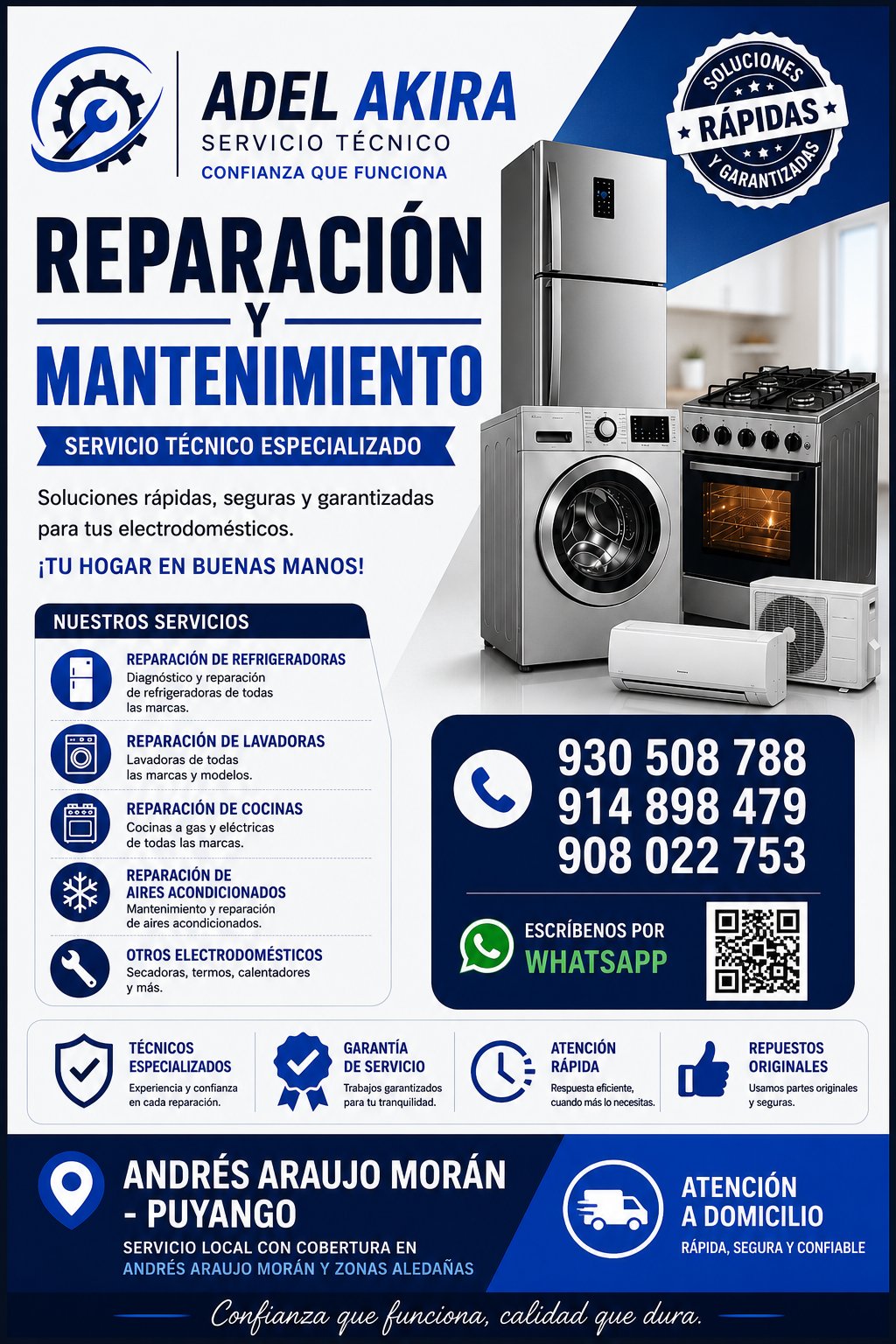 Reparación y mantenimiento de electrodomésticos en general. 1